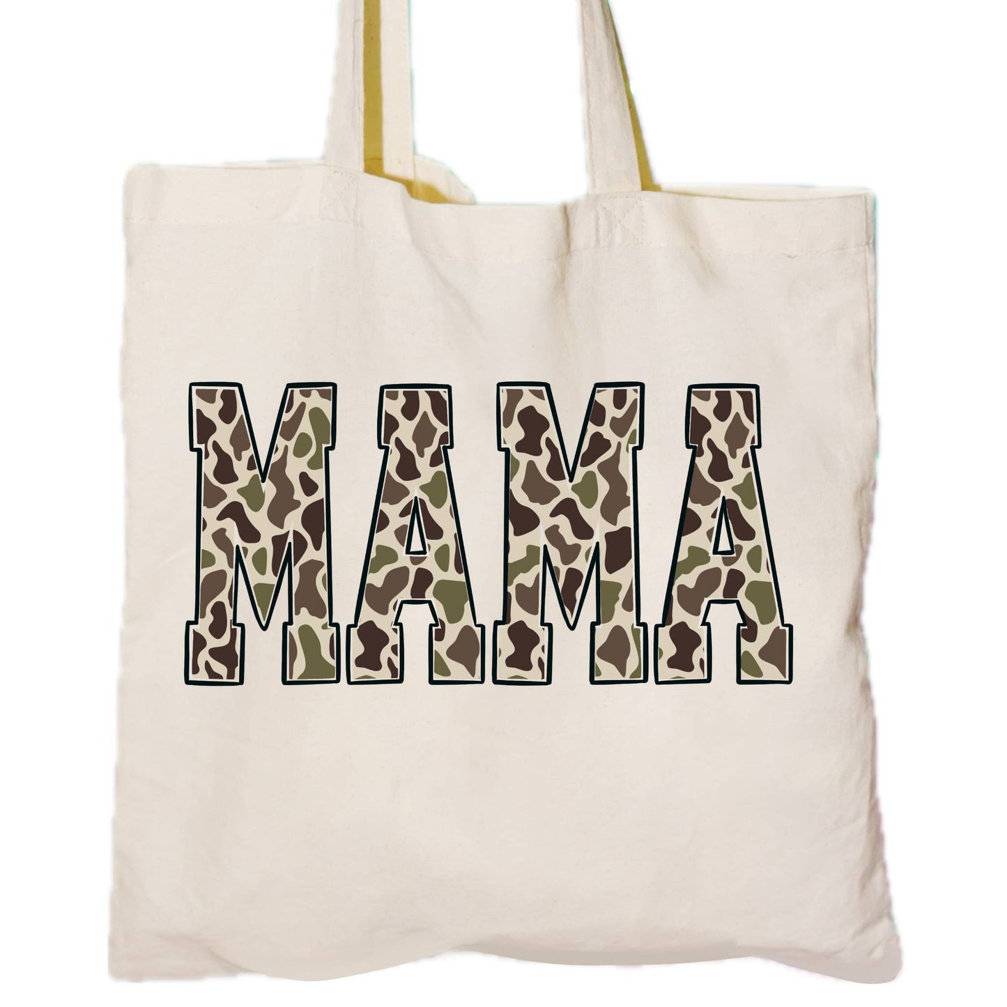 Mama camo tote bag