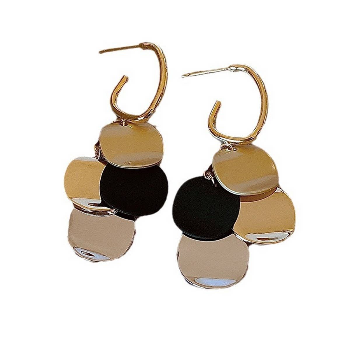 GEOMETRIC SEQUIN CIRCLE FASHION EARRINGS_CWAJE2468