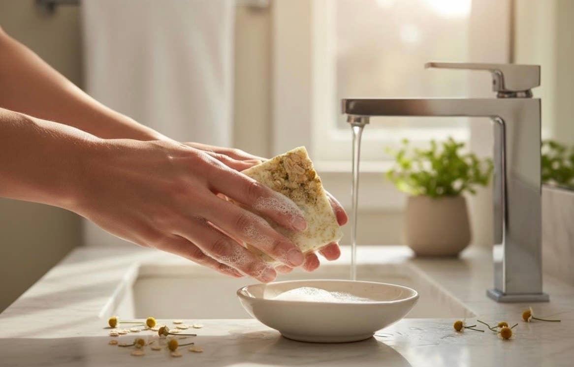 Honey Chamomile Goat Milk Soap – Handmade Moisturizing Bar