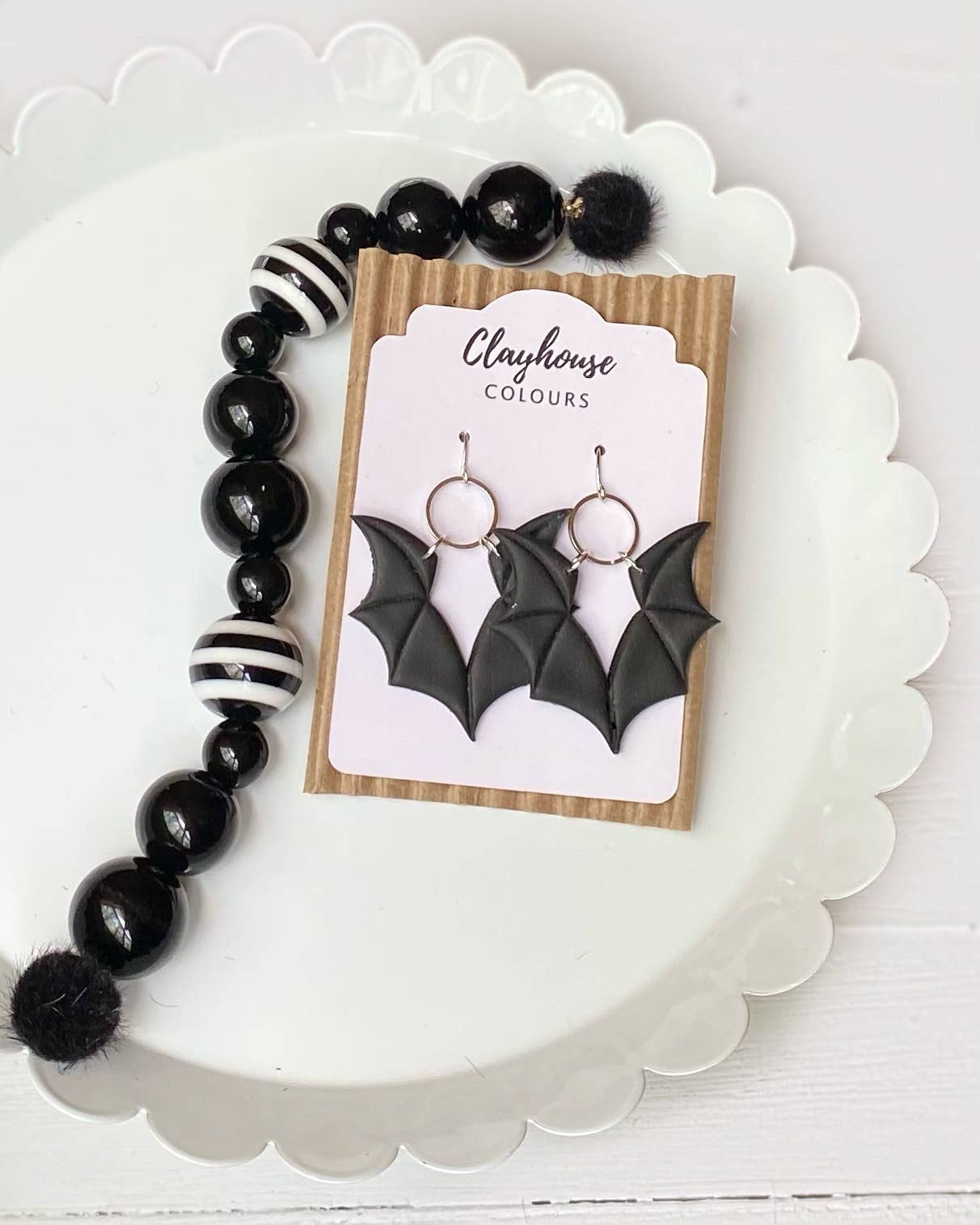 Spooky Season Clay Earrings