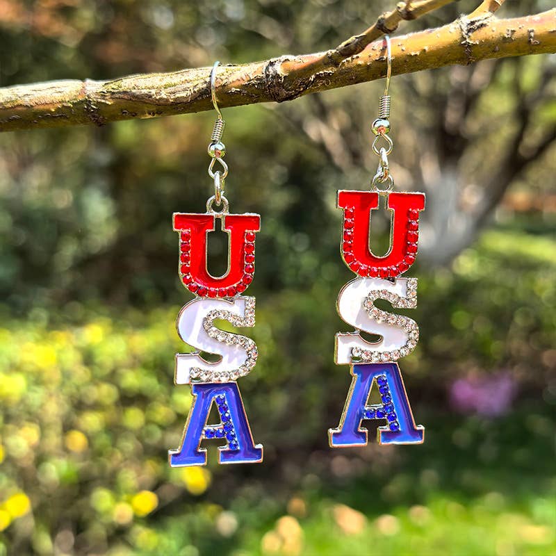 Fourth Of July Series Fashion Earrings