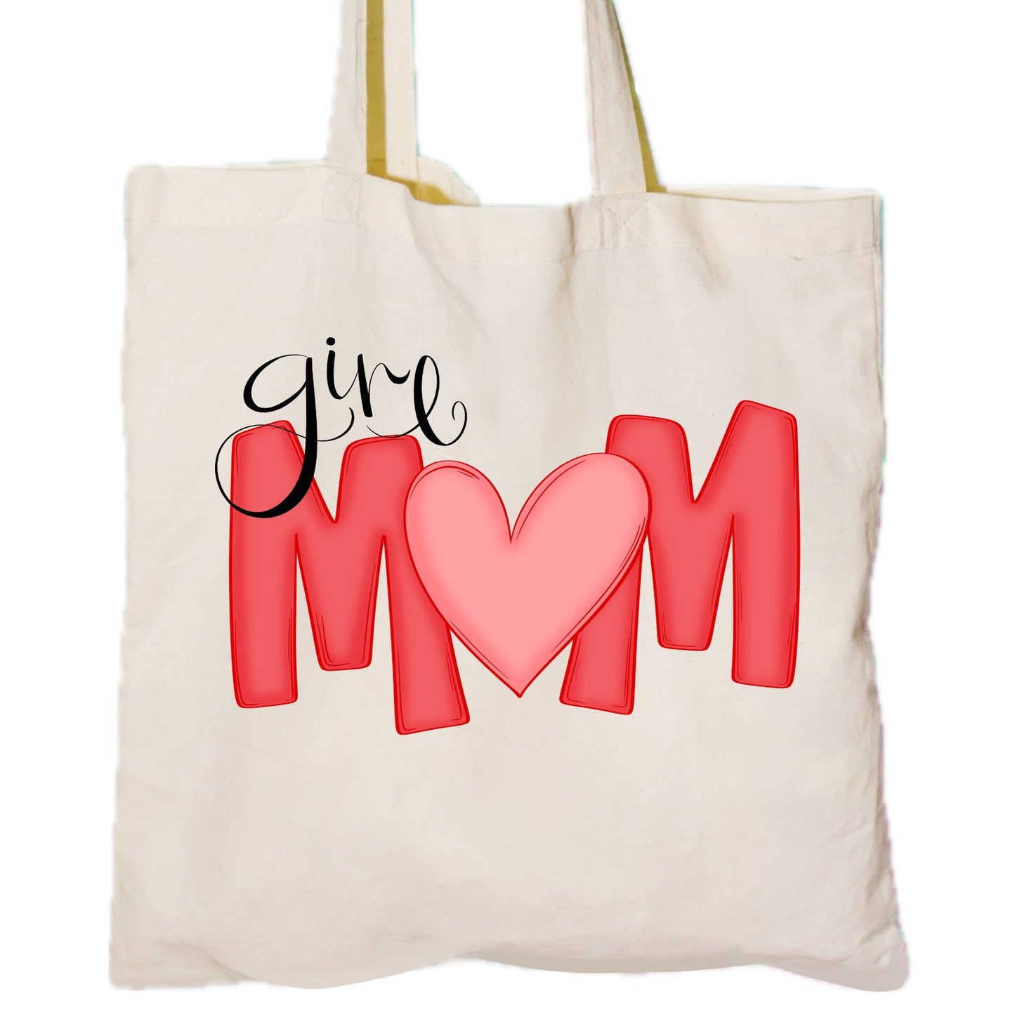Girl mom tote bag