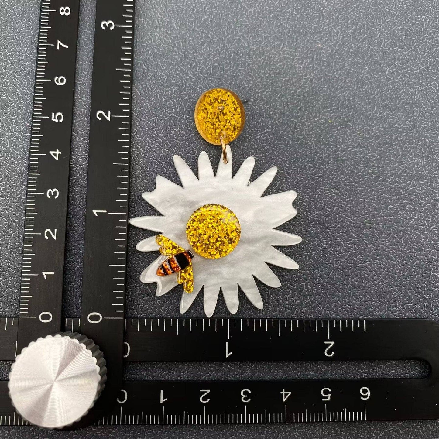 Bee Gathering Nectar Acrylic Post Earrings