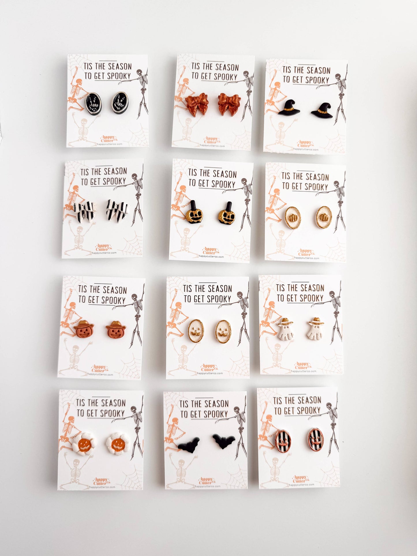 Halloween Studs – Western Cowboy Ghost Stud Earrings