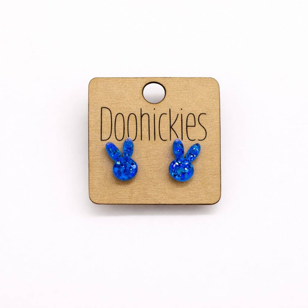 Sparkle Bunny Ear Stud Collection - Easter Earrings
