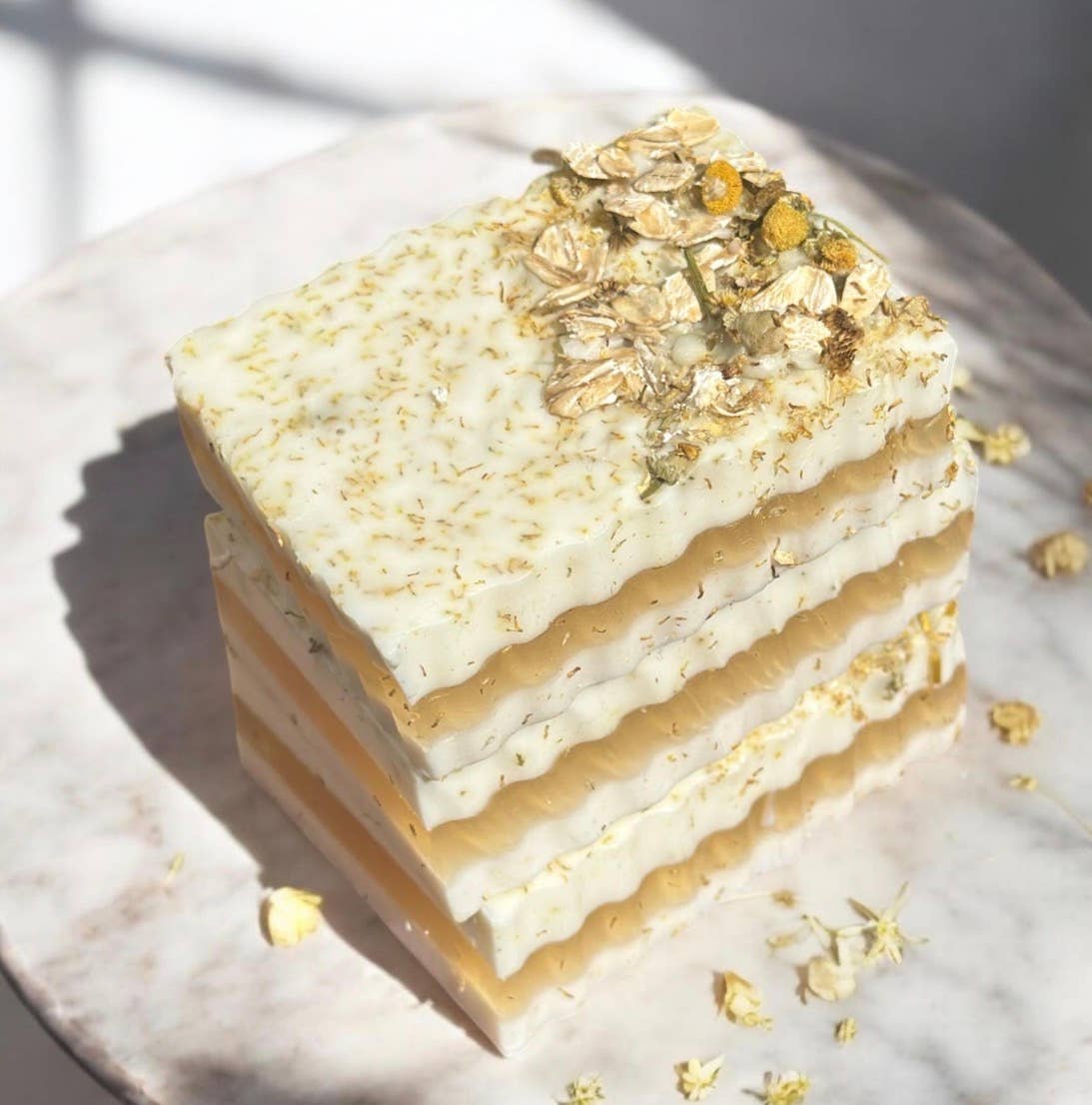 Honey Chamomile Goat Milk Soap – Handmade Moisturizing Bar