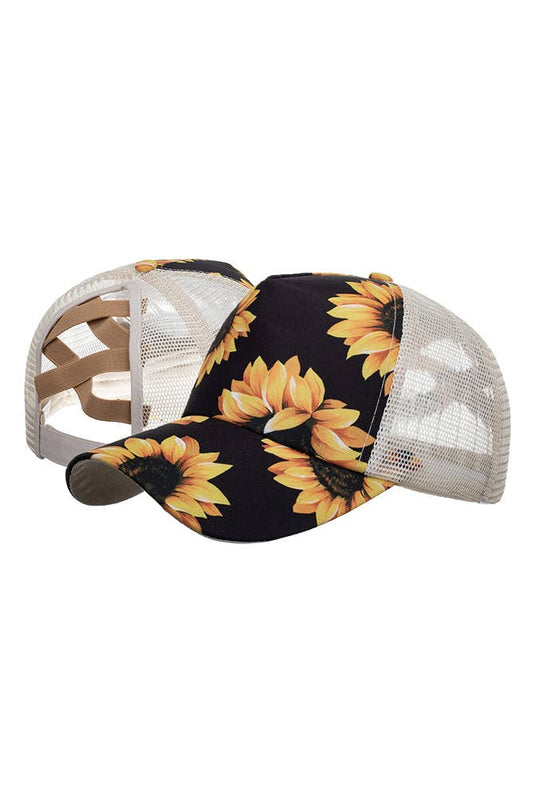 Sunflower Baseball Cap MOQ 3pcs ZMM016