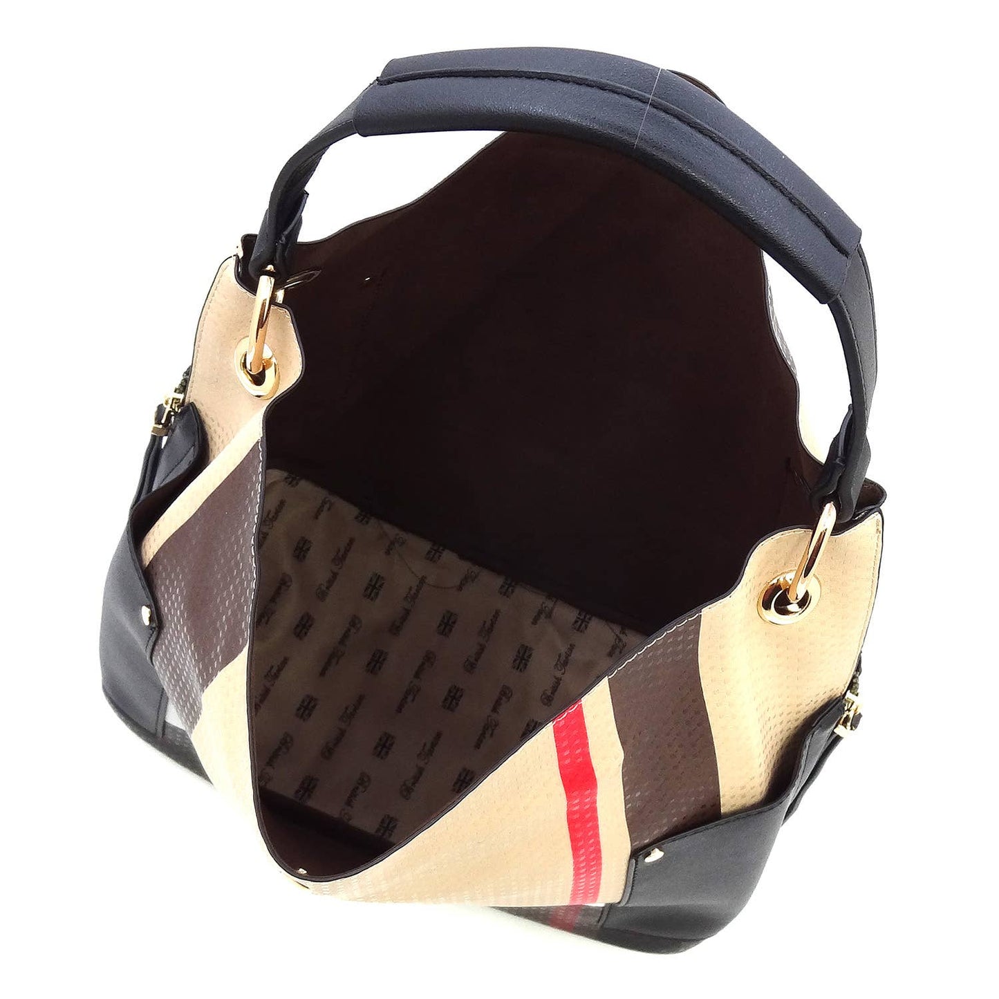 BT2765 Tartan Plaid Check 3-in-1 Shoulder Bag Hobo