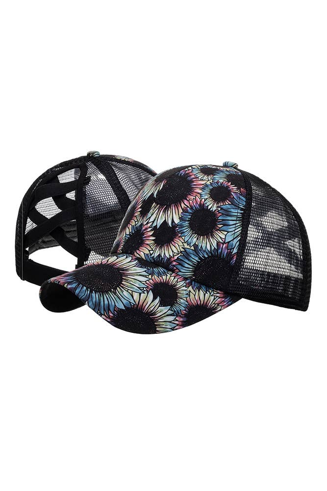 Gradient SunFlower Print Baseball Cap ZMM002