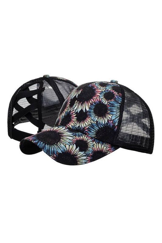 Gradient SunFlower Print Baseball Cap ZMM002