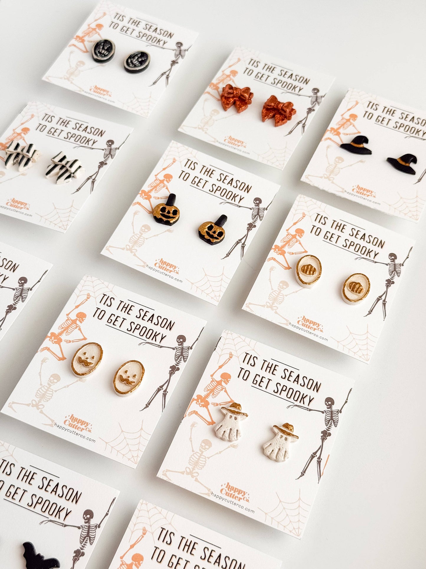 Halloween Studs – Western Cowboy Ghost Stud Earrings