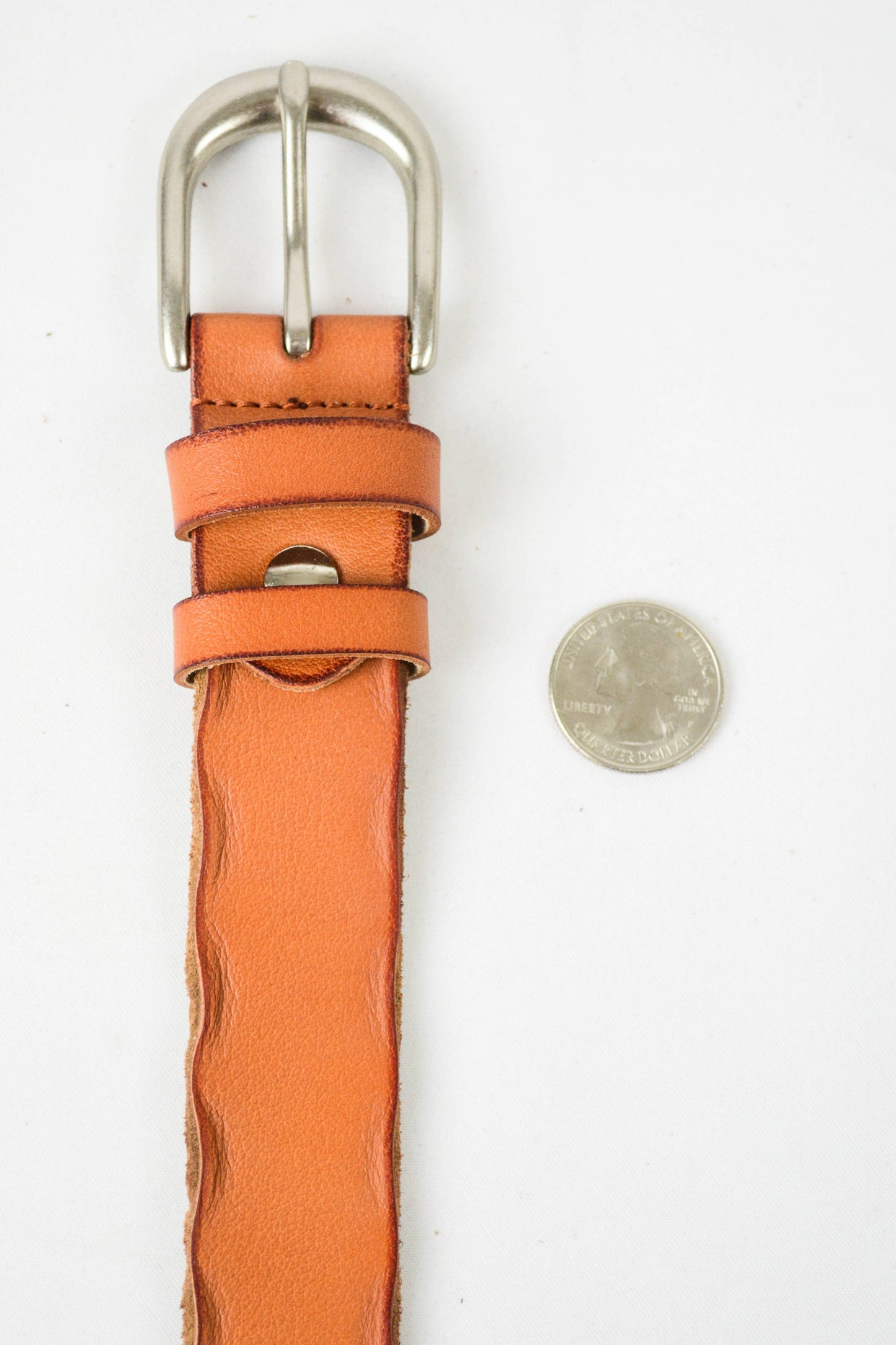 Slim Bohemian Belt with Intricate Punched-Out Pattern