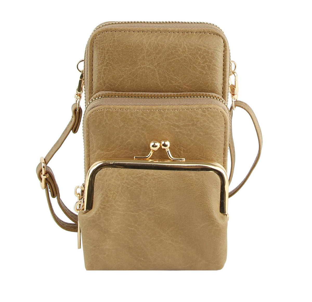 Small Crossbody for Women Double Zip Adjustable Strap Over t
