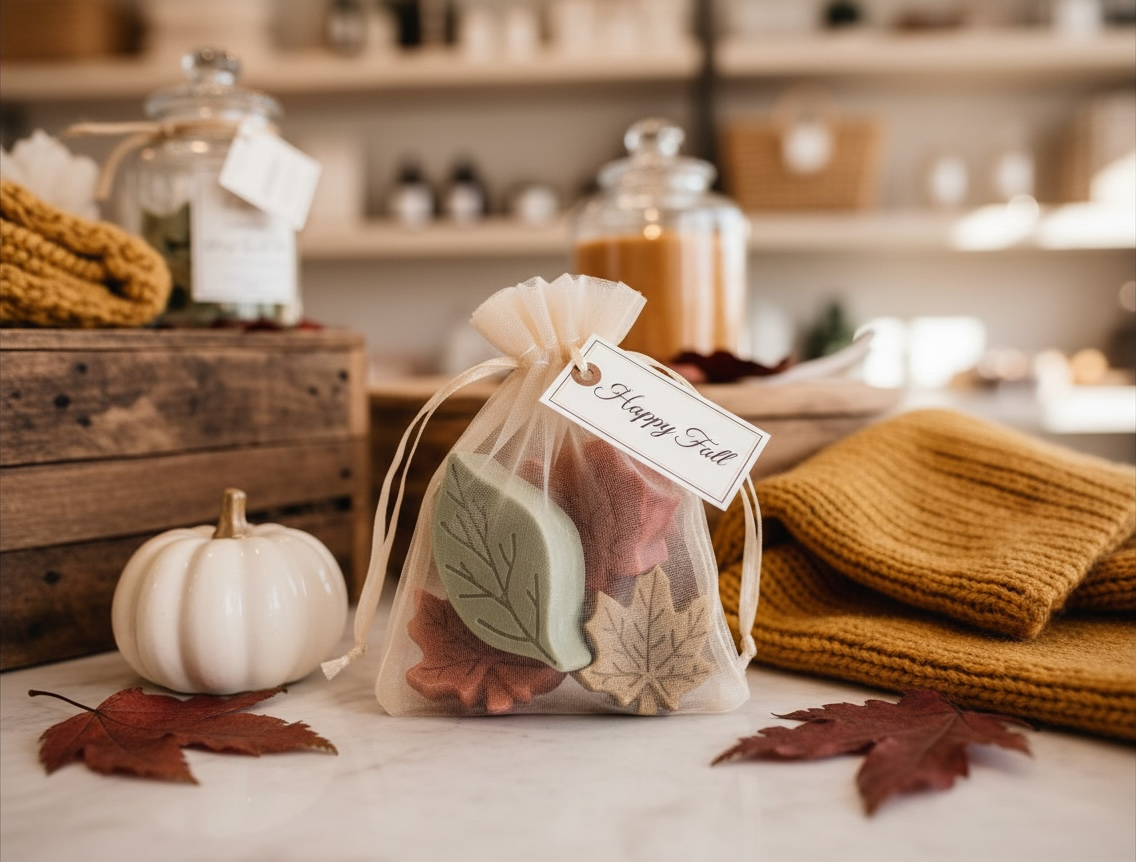 Fall leaves goat milk soap- asorted colors