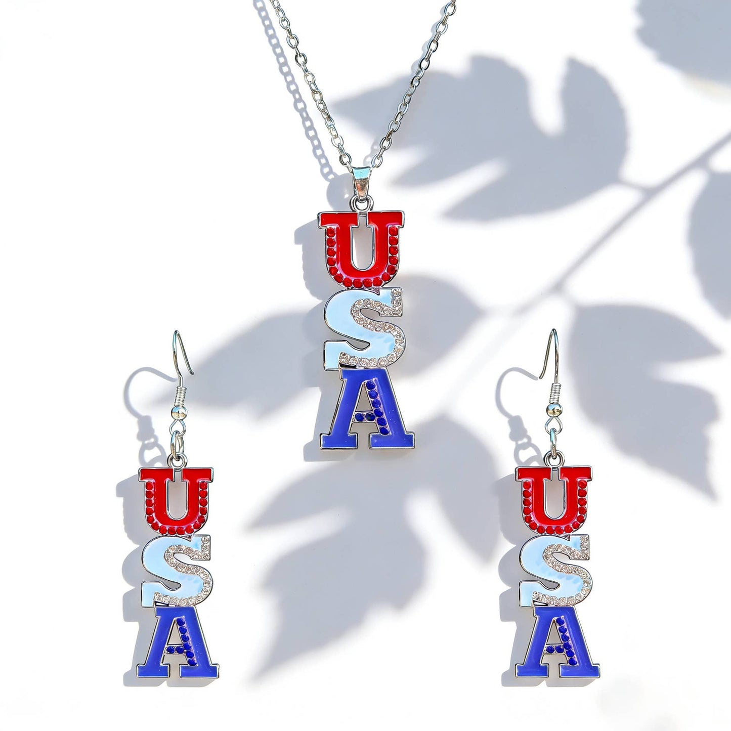 Independence Day Creative Earring And Necklace Set