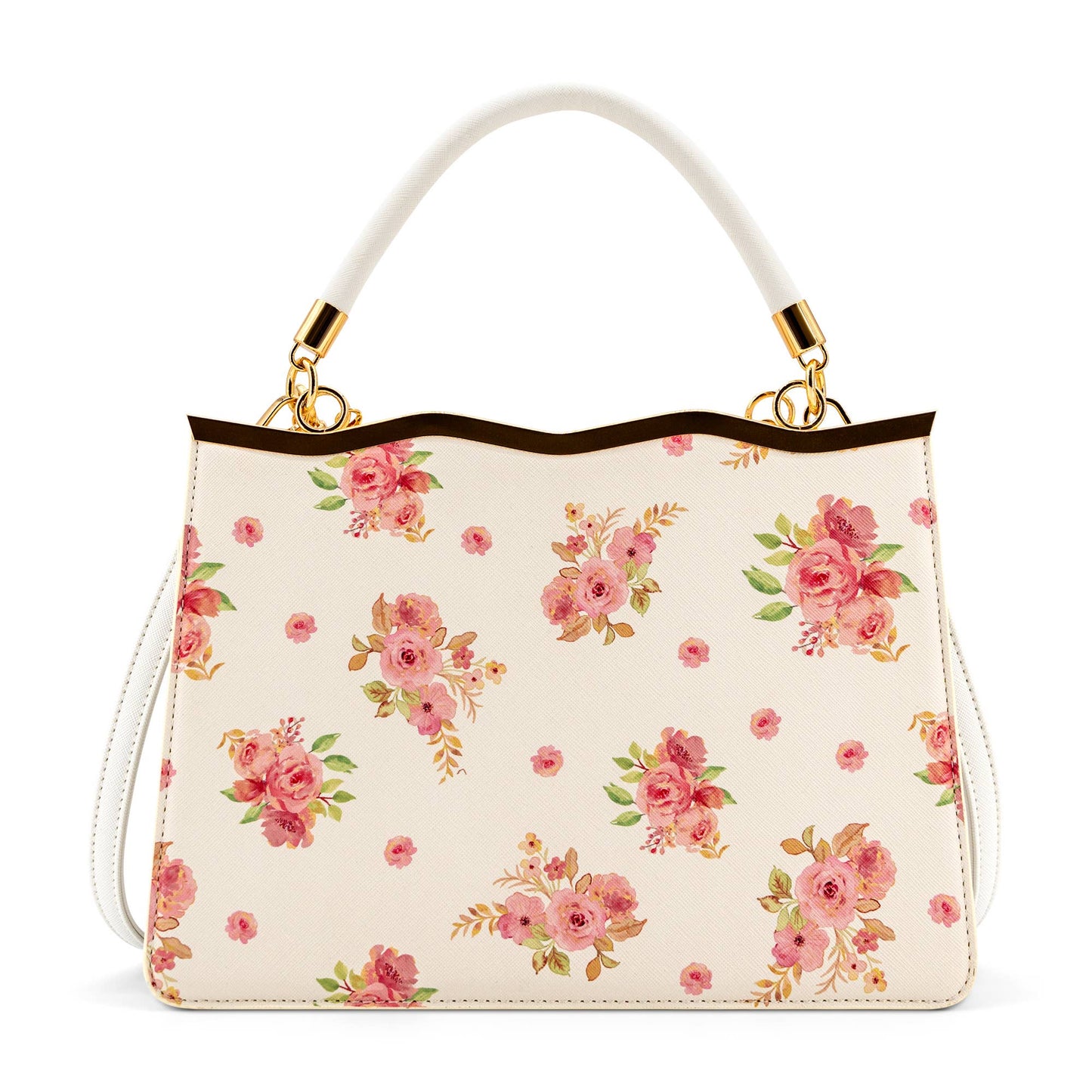 Camille Bright Floral Top Handle Crossbody Bag