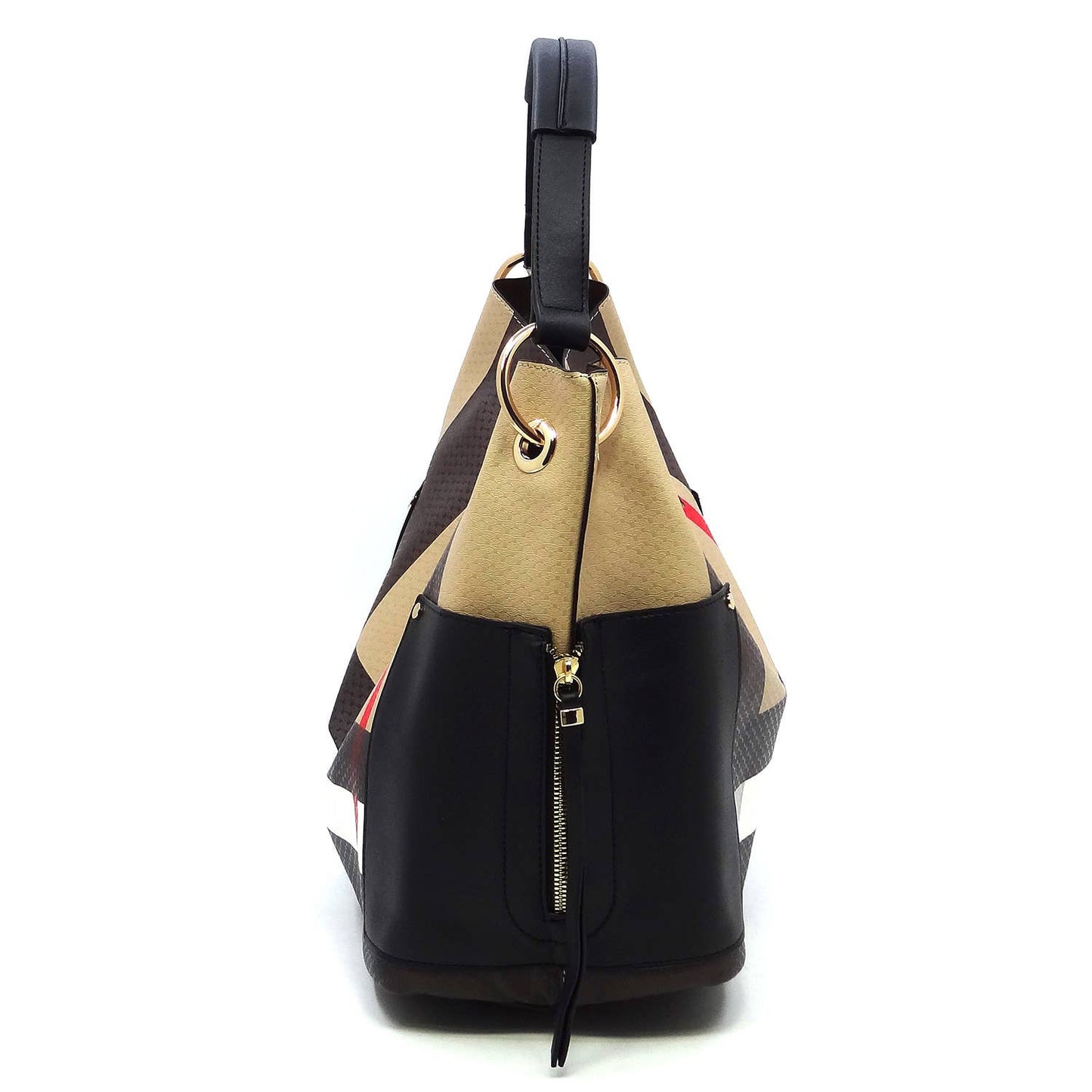 BT2765 Tartan Plaid Check 3-in-1 Shoulder Bag Hobo