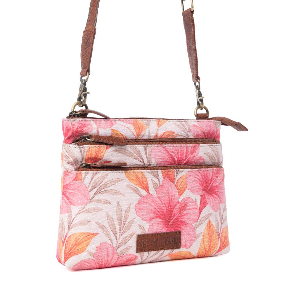 Maple Ridge Cotton & Leather Crossbody Bag Variant Combo
