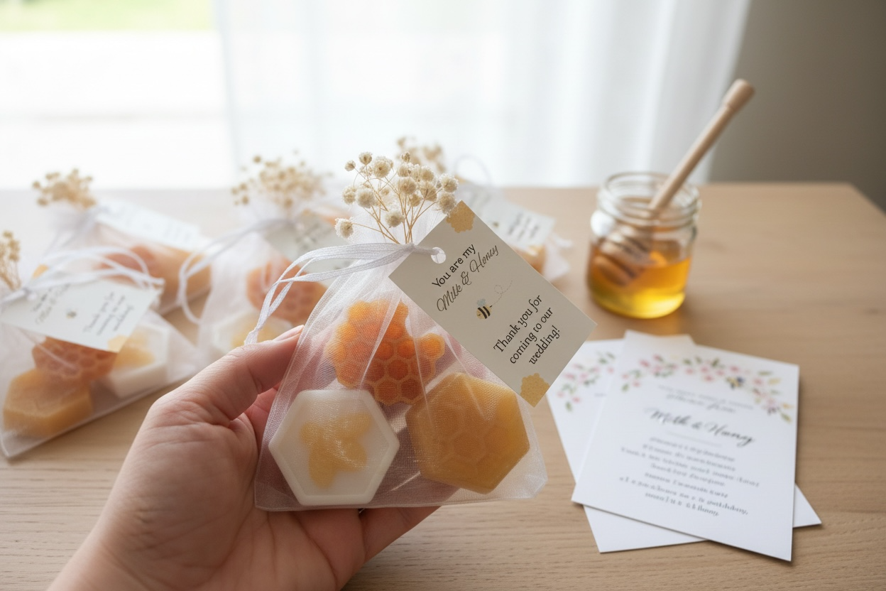 Honeycomb set of 3 mini soaps