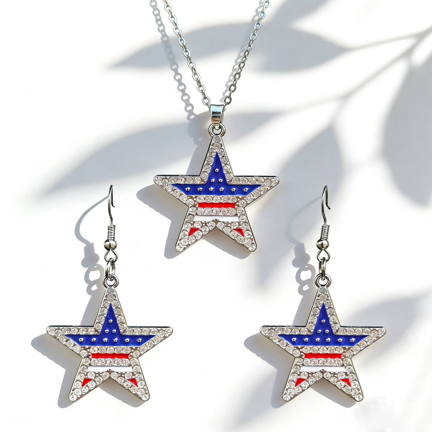 Independence Day Creative Earring And Necklace Set