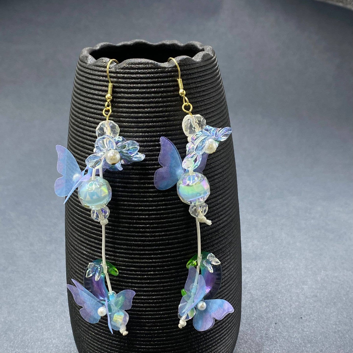 Moon Butterfly Dangle Earrings - YK