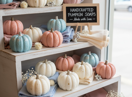 Mini Pumpkin Goat Milk Soap Favors assorted colors