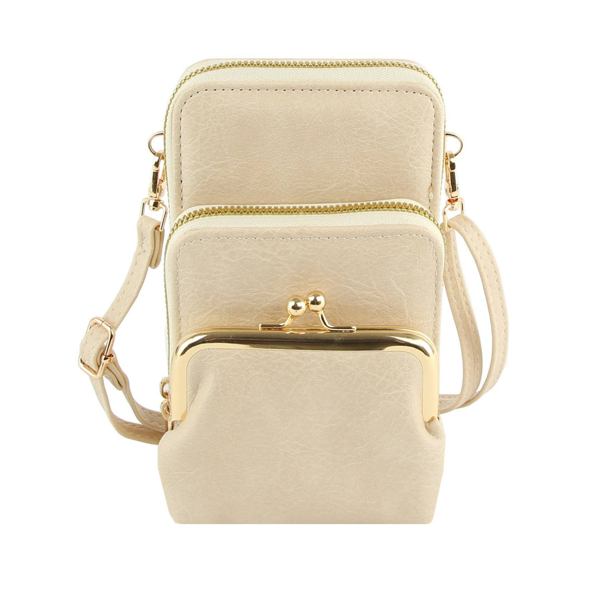 Small Crossbody for Women Double Zip Adjustable Strap Over t