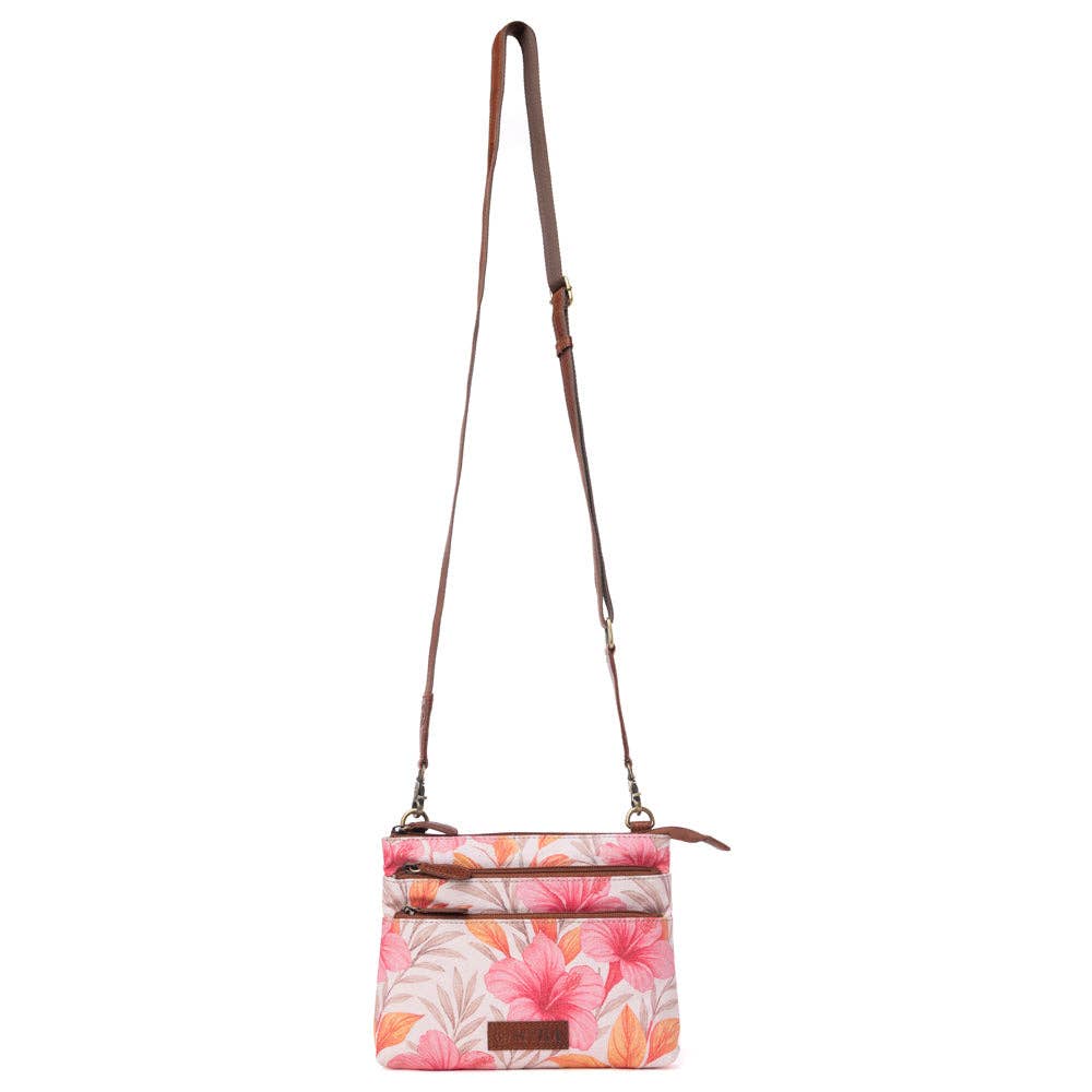 Maple Ridge Cotton & Leather Crossbody Bag Variant Combo
