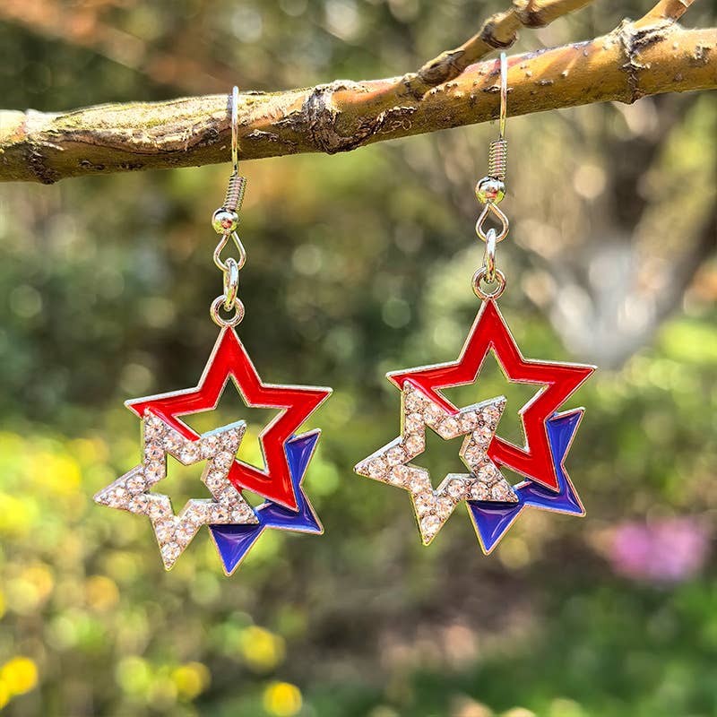 Fourth Of July Series Fashion Earrings