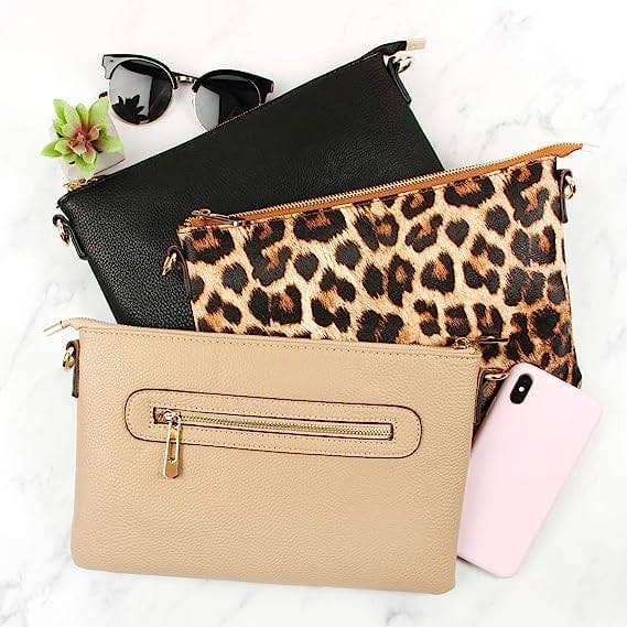 8623 N8263 Ellen Three Compartment Wristlet Fashion Clutch/Crossbody