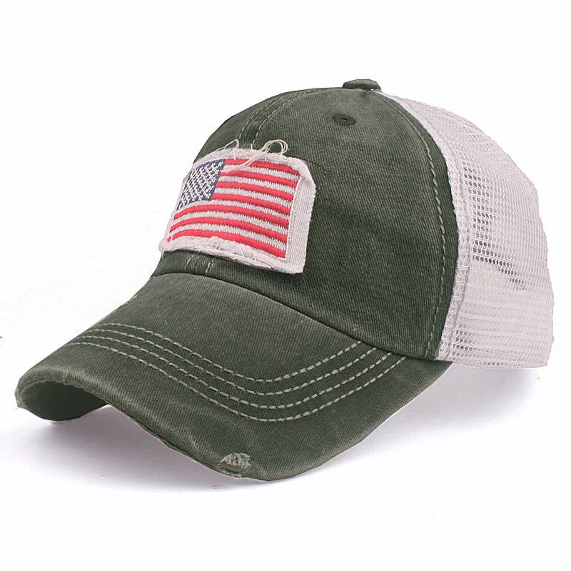 Fourth of July mesh baseball cap