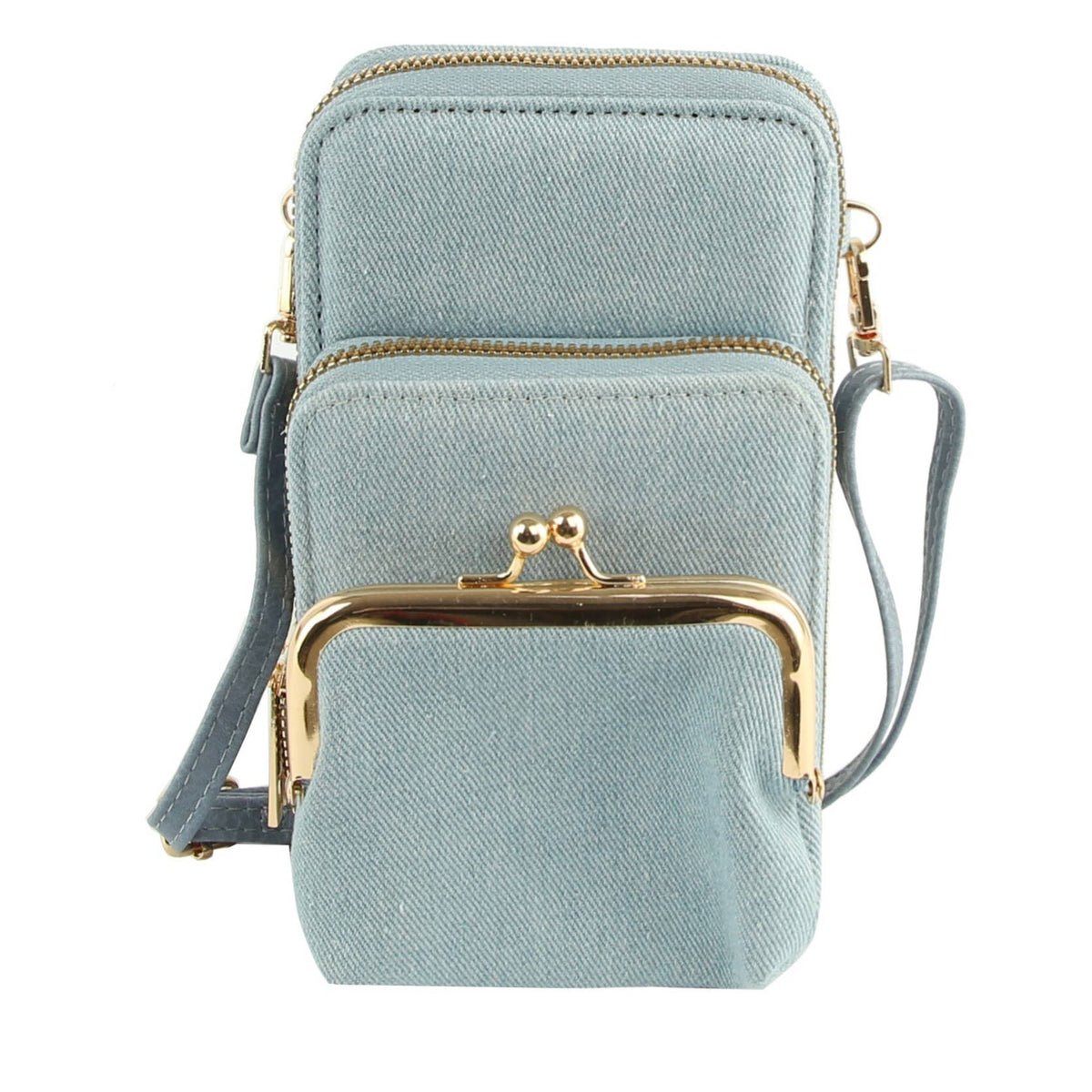 Small Crossbody for Women Double Zip Adjustable Strap Over t