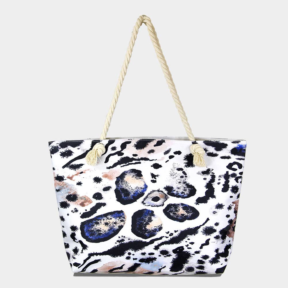 Animal Print Beach Bag