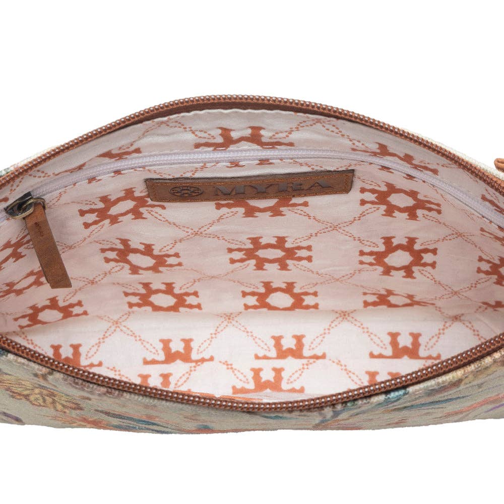 Wildflower Trail Cotton & Leather Crossbody Bag Variant Combo