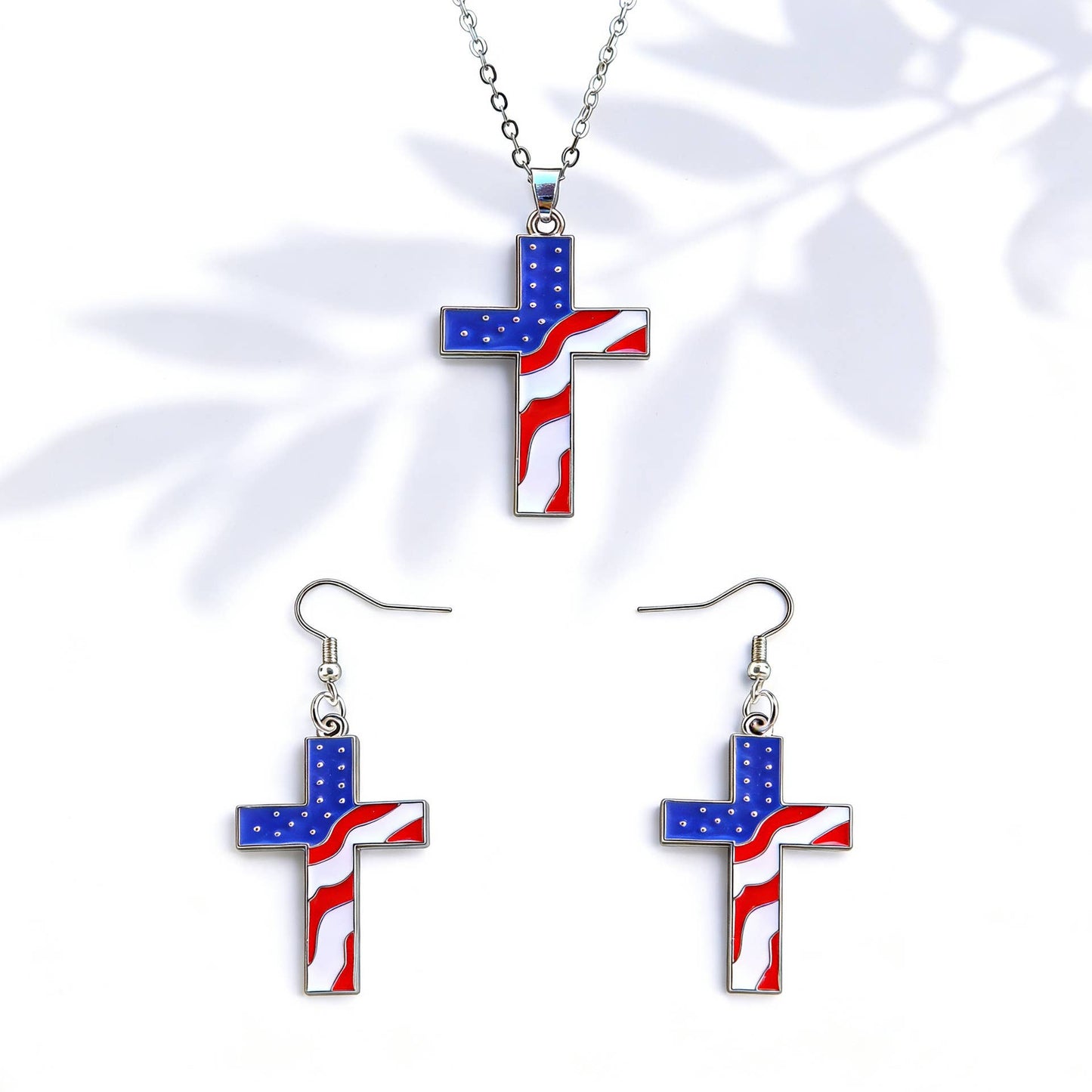Independence Day Creative Earring And Necklace Set