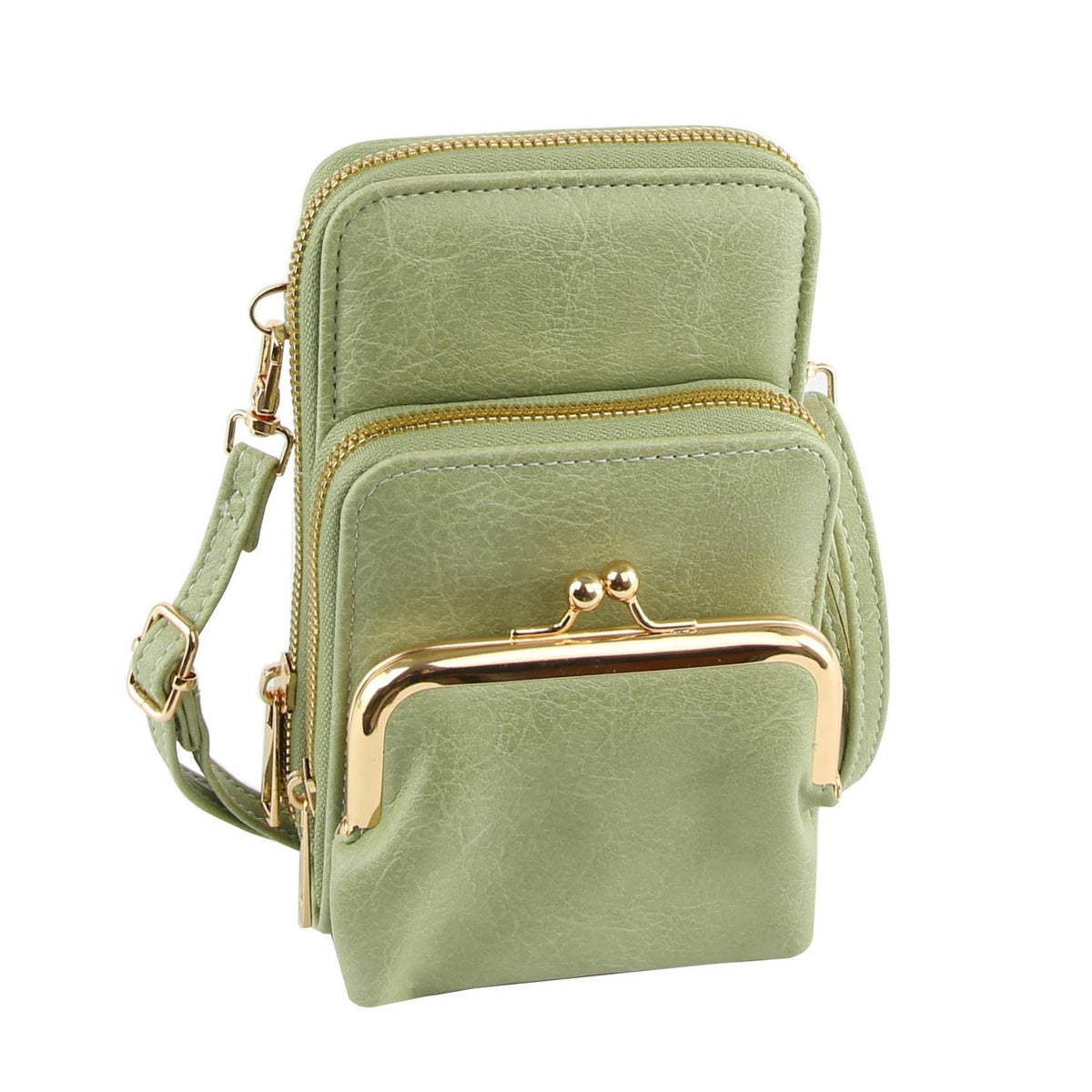 Small Crossbody for Women Double Zip Adjustable Strap Over t