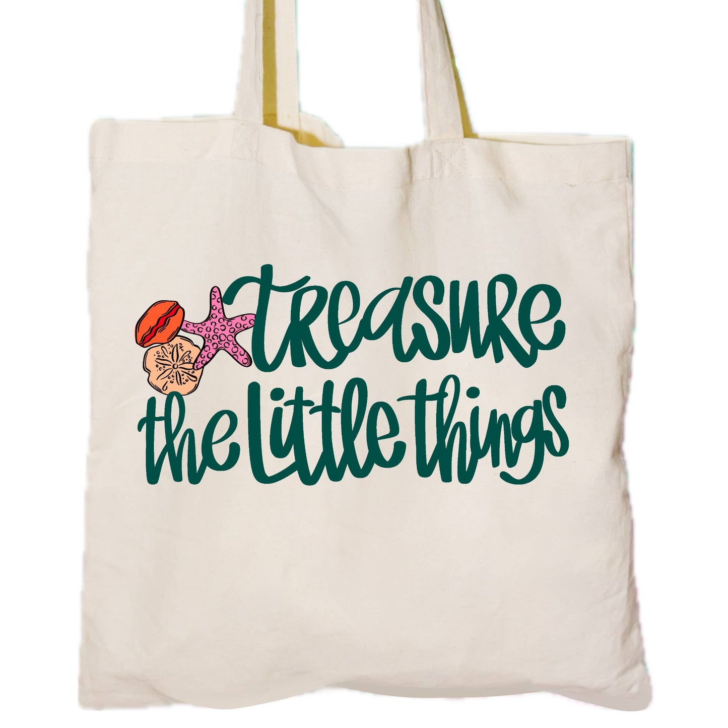 Treasure the little things beach tote bag