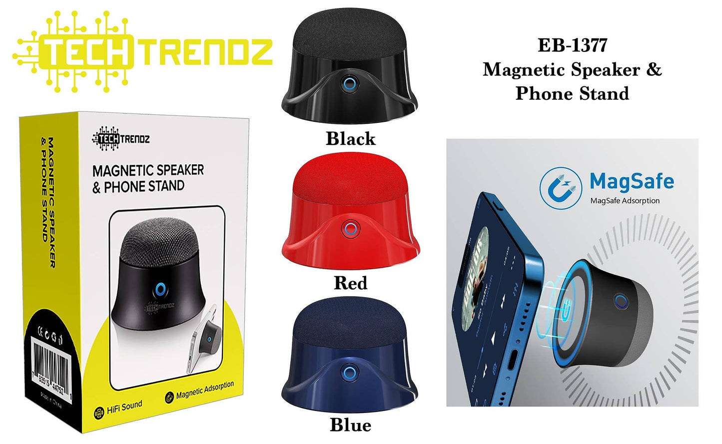 MAGNETIC SPEAKER & PHONE STAND