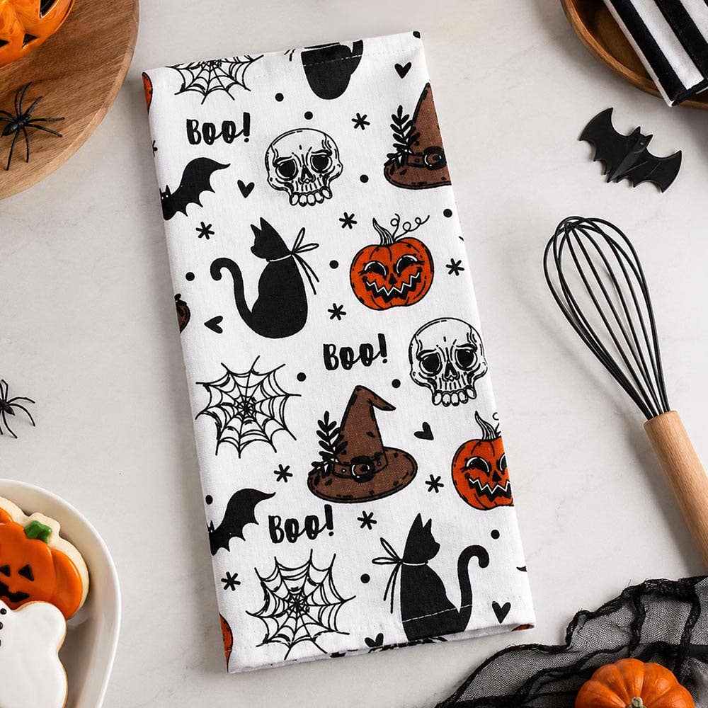 Halloween Icon Pattern Printed Kitchen Towel