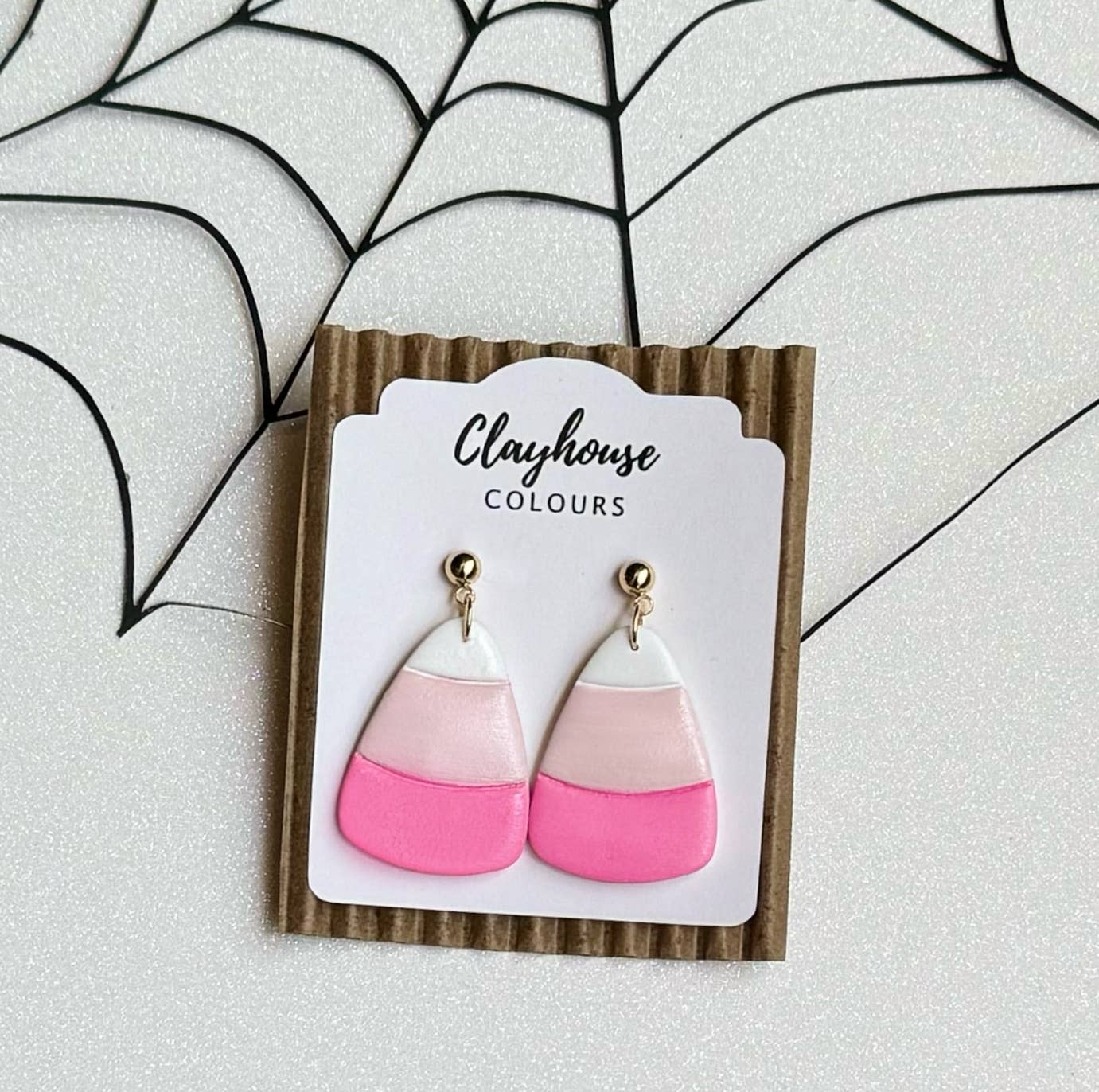 Pink Halloween Earrings 