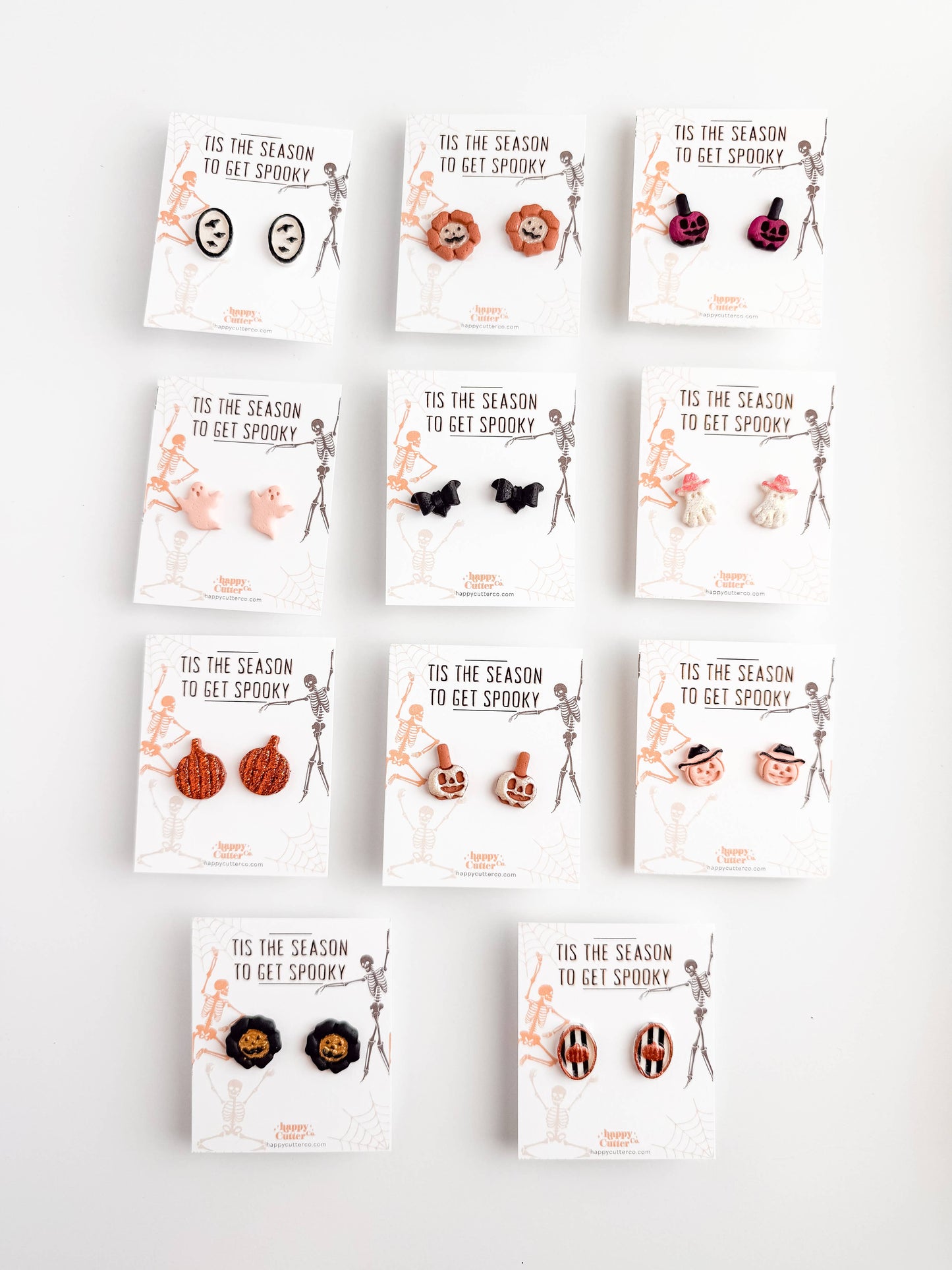 Halloween Studs – Western Cowboy Ghost Stud Earrings