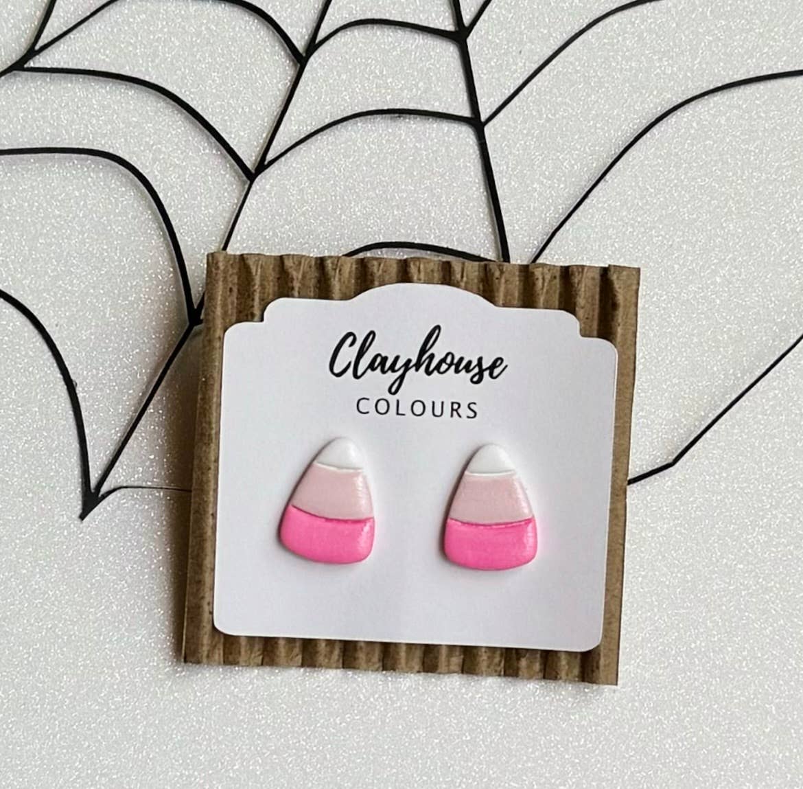 Pink Halloween Earrings 