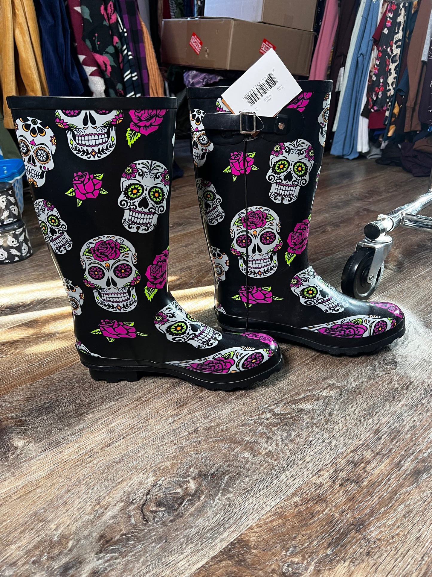 Sugar skull boots