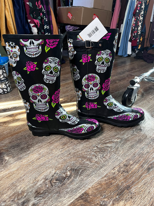 Sugar skull boots