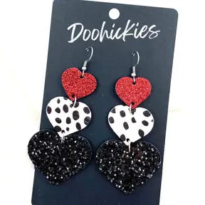 Valentine waterfall dangles (3options)