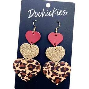 Valentine waterfall dangles (3options)