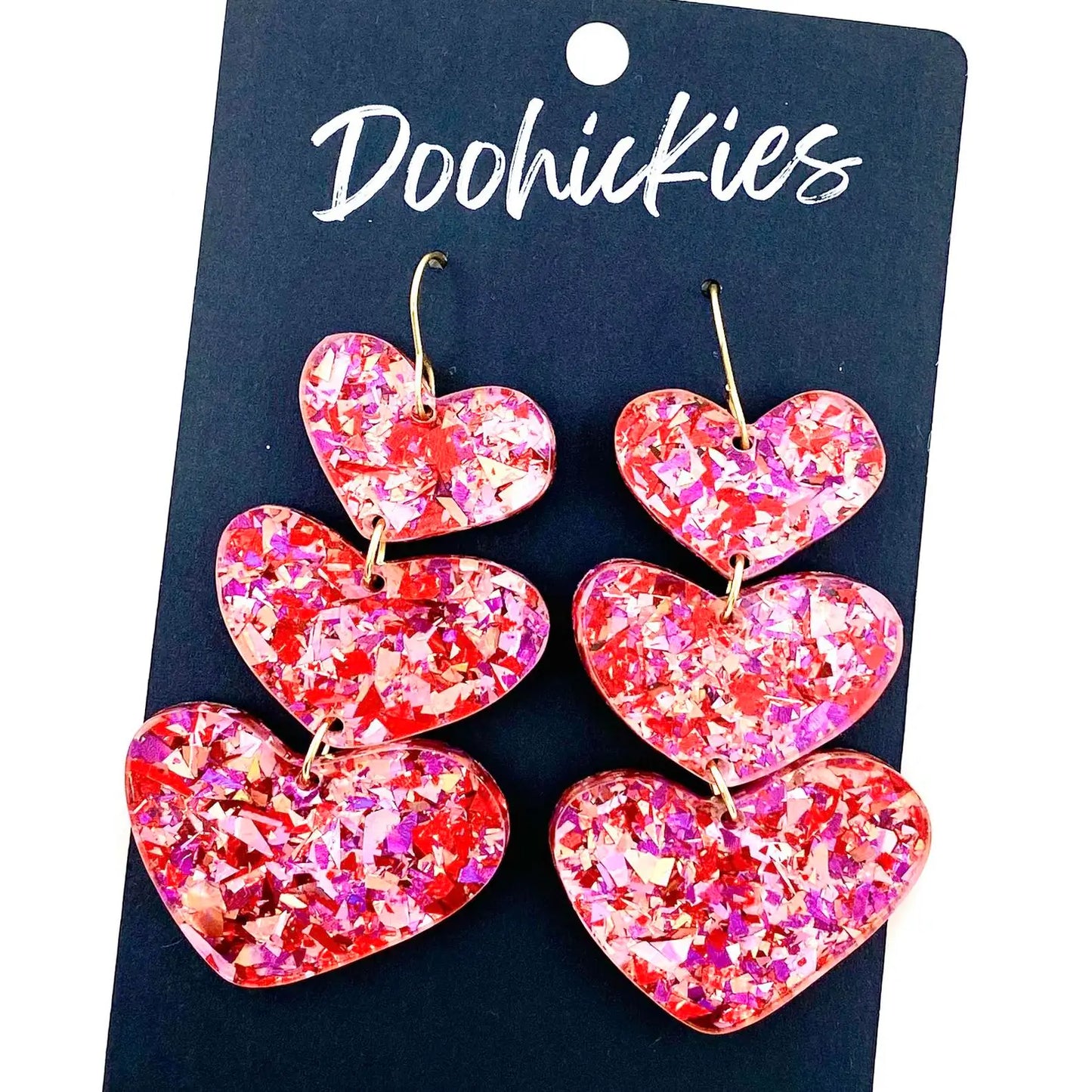 Valentine waterfall dangles (3options)