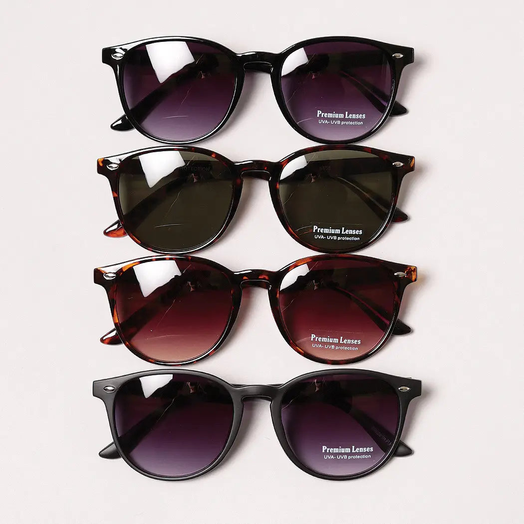 Thin Round Tinted Sunglasses