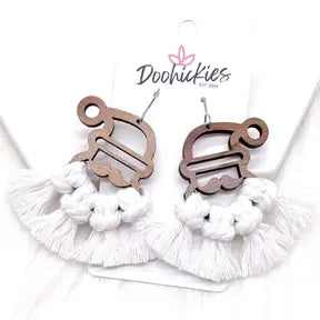 Santa dangle earrings