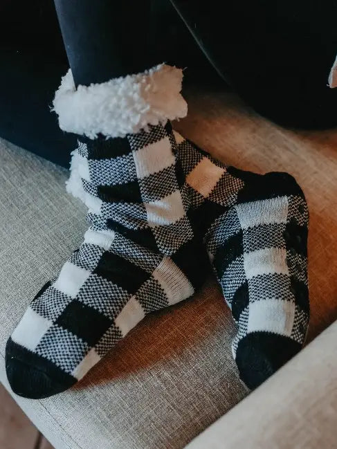 Non-Slip Sherpa Lined Socks